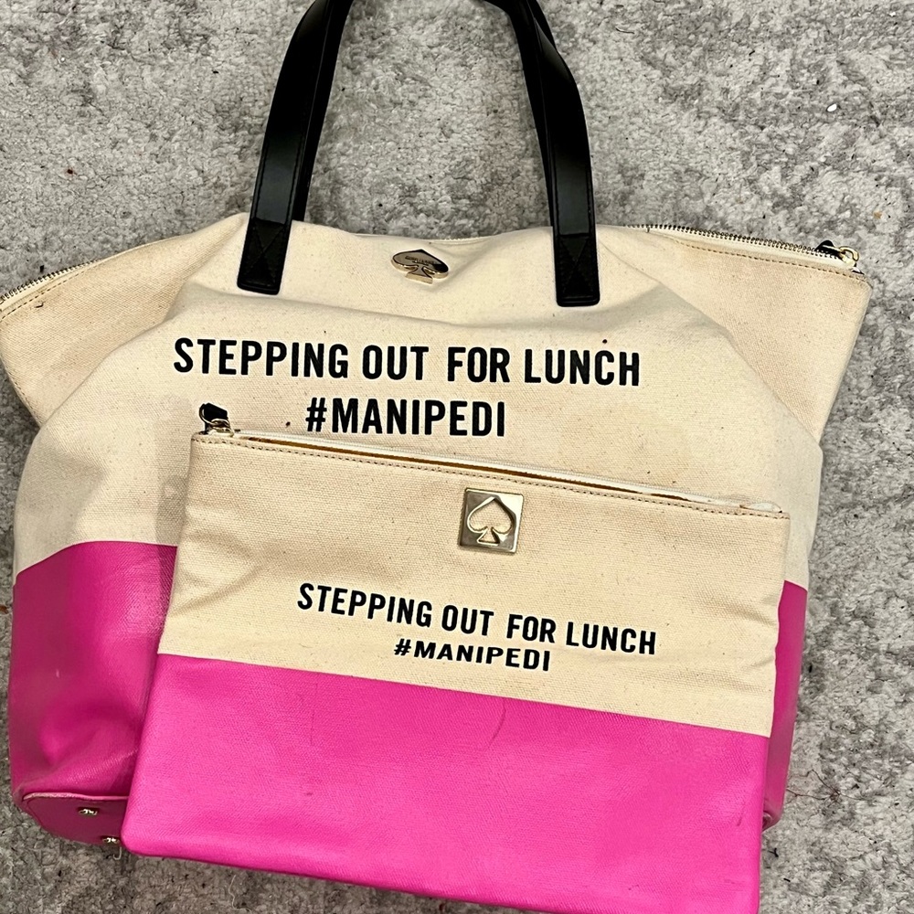 Kate Spade Stepping Out for Lunch Tote + Pouch